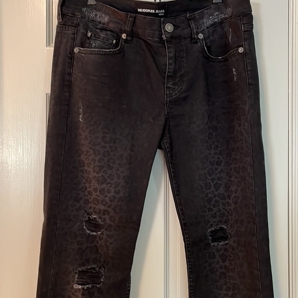 The Kooples Denim - The Kooples Lexy distressed fade away  leopard print jeans. Amazing fit !